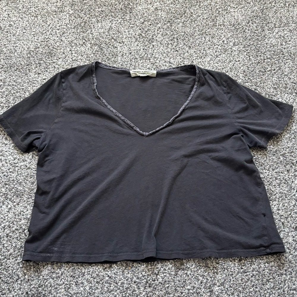 Urban outfitters Women's Black V-Neck Top
